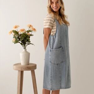 Denim Overall Dress